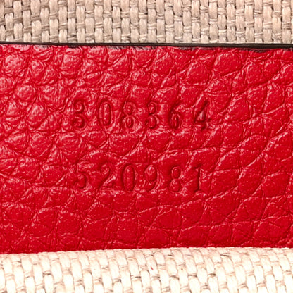 Gucci Pebbled Calfskin Small Soho Disco Bag Tabasco Red 7 of 16