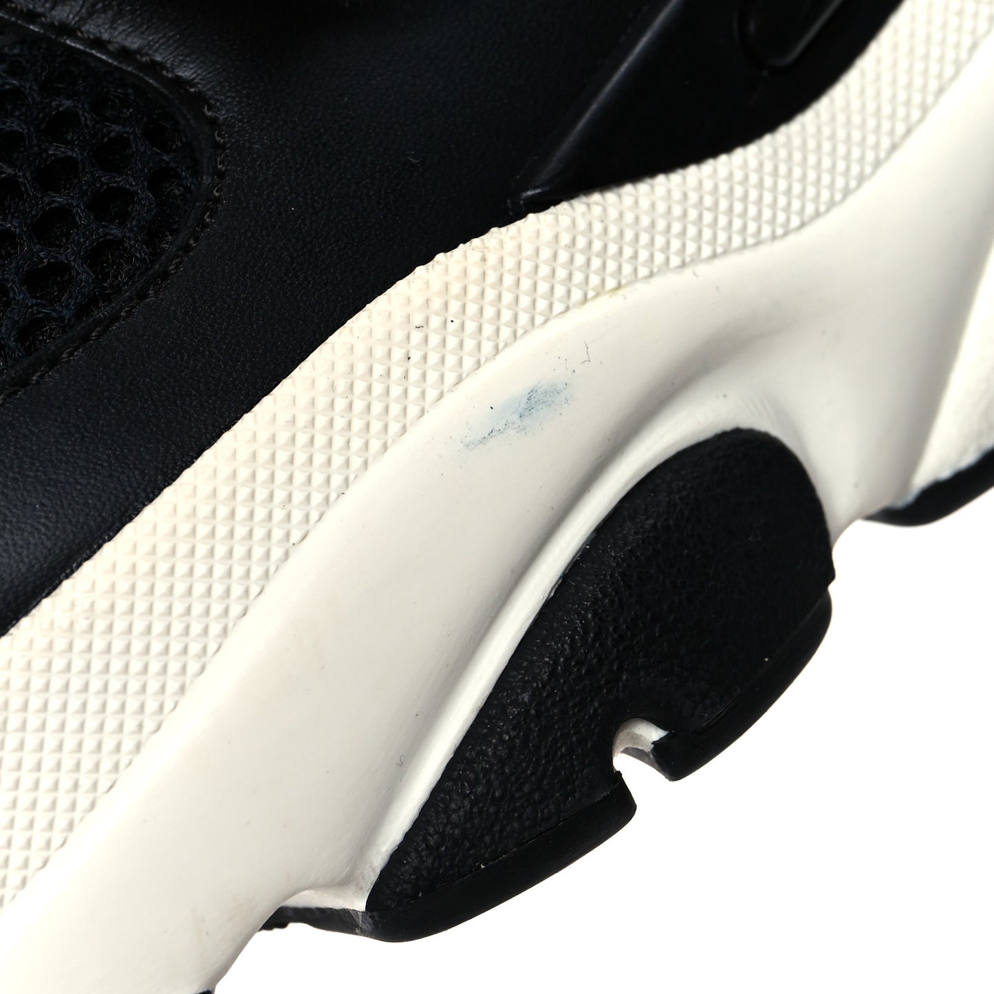 Technical Mesh Calfskin Mens B22 Sneakers 42 Black