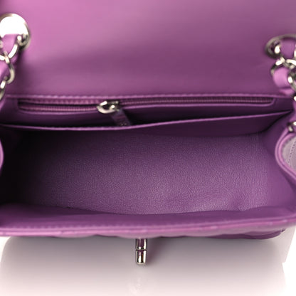 Chanel Lambskin Quilted Mini Square Flap Purple 5 of 11