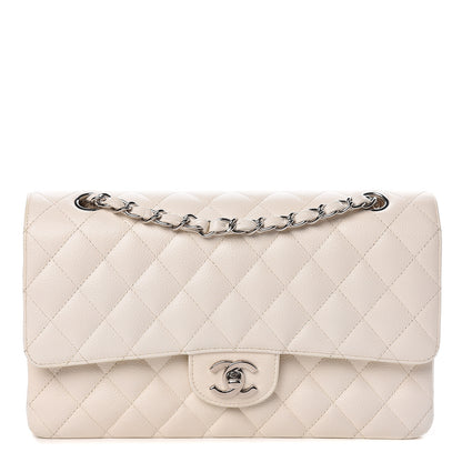 Chanel Caviar Quilted Medium Double Flap White 1 of 11
