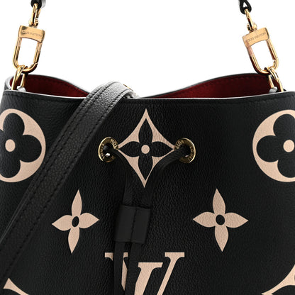 Louis Vuitton Empreinte Monogram Giant Neonoe MM Black Beige 8 of 10