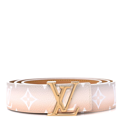 Louis Vuitton Monogram Giant By The Pool 30mm LV Iconic Reversible Belt 85 34 Brume 1 of 4