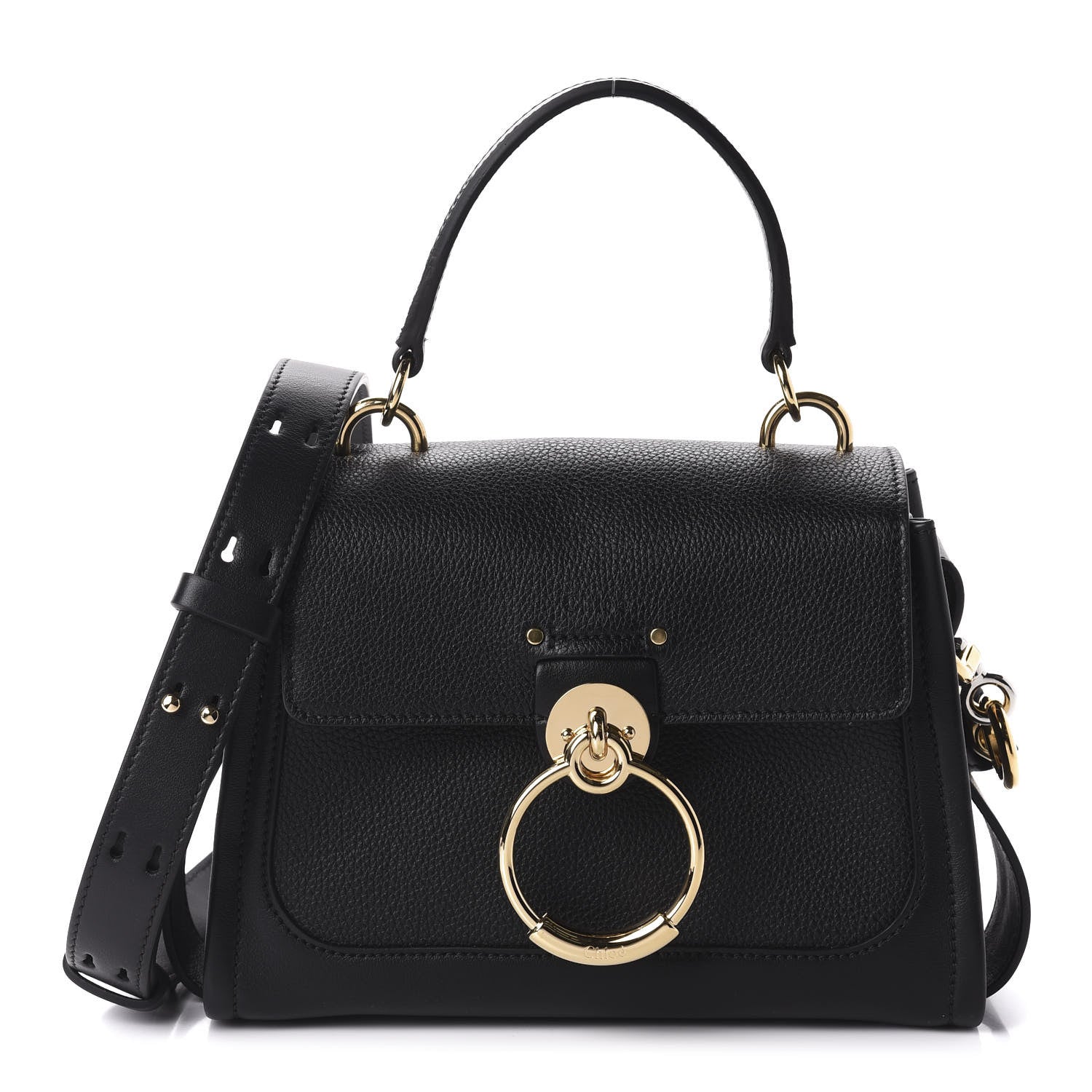 Chloe Calfskin Mini Tess Day Bag Black 1 of 11