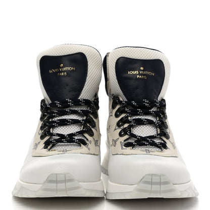 Louis Vuitton Calfskin Monogram Mens Ankle Boots 8 White 2 of 12