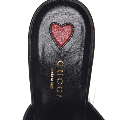 Gucci Malaga Kid Horsebit Princetown High Heel Mules 40 Black 9 of 11