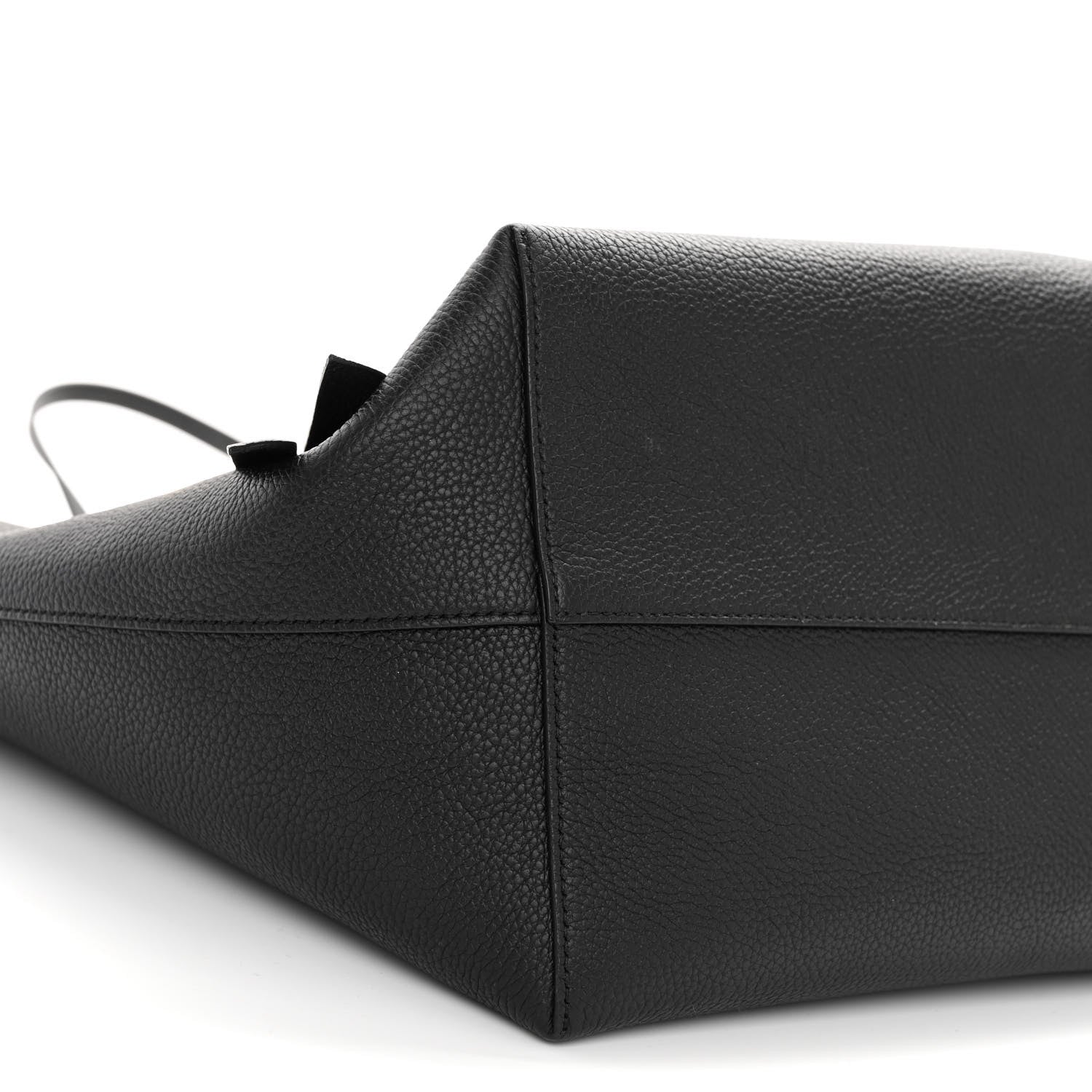 Alexander McQueen Grained Calfskin Skull Open Shopper Tote Black 8 of 9