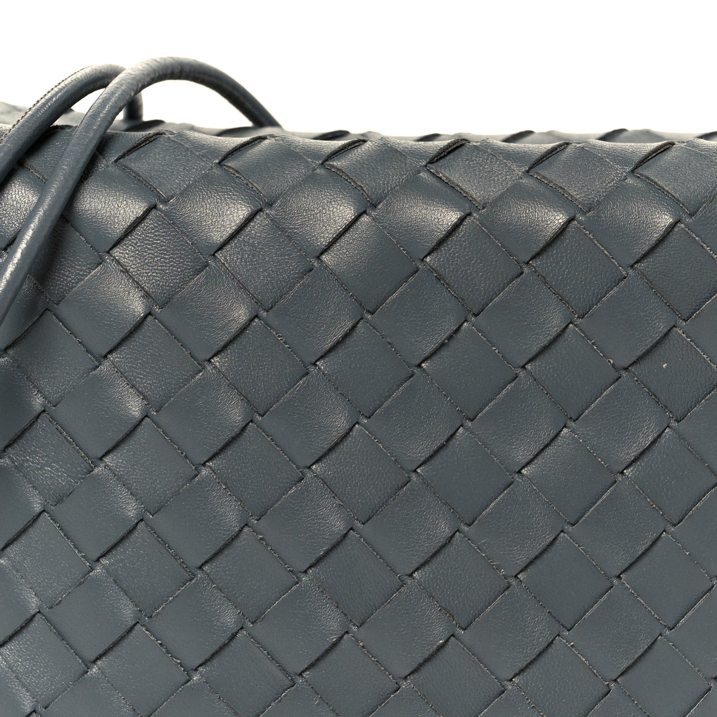 Nappa Intrecciato Small Loop Camera Bag Thunder