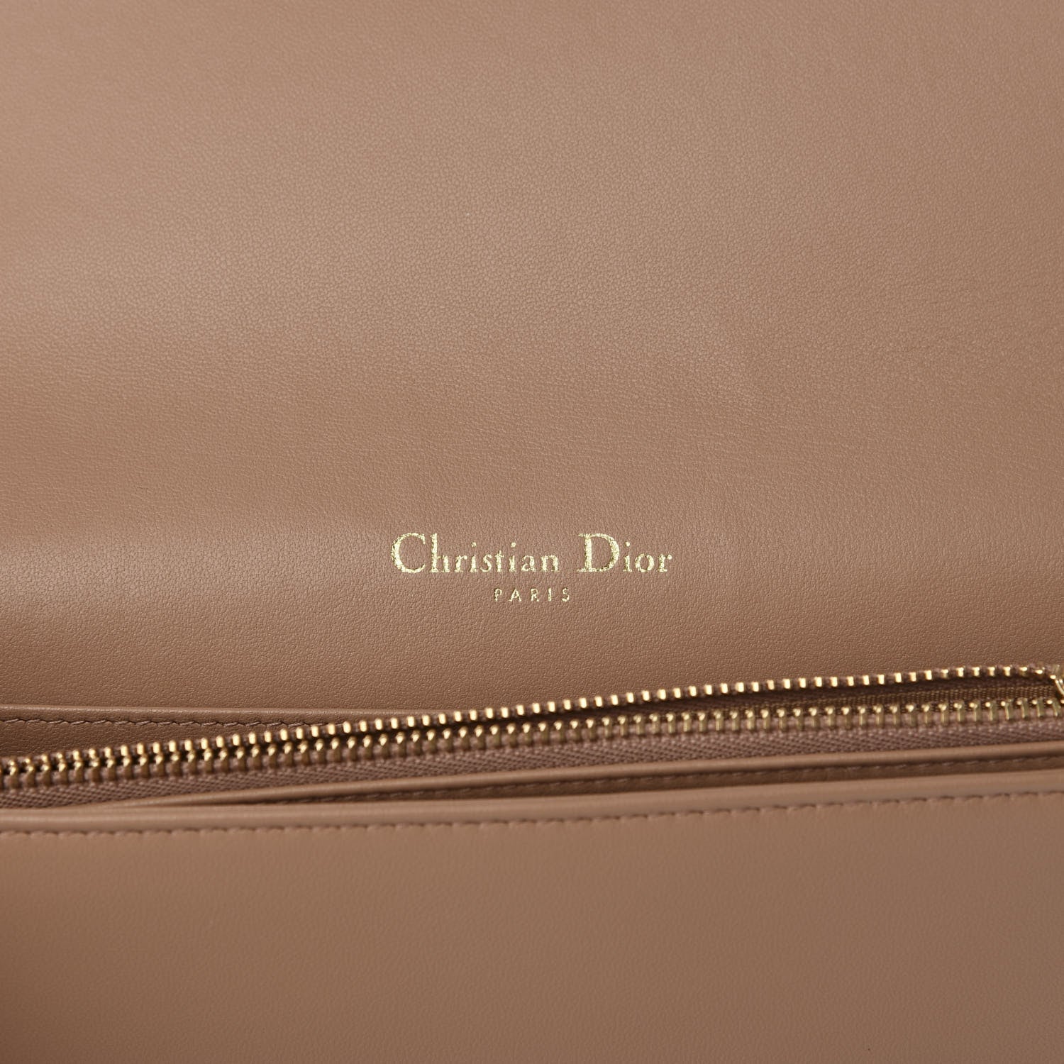 Christian Dior Lambskin Cannage Lady Dior Pouch Beige 6 of 13