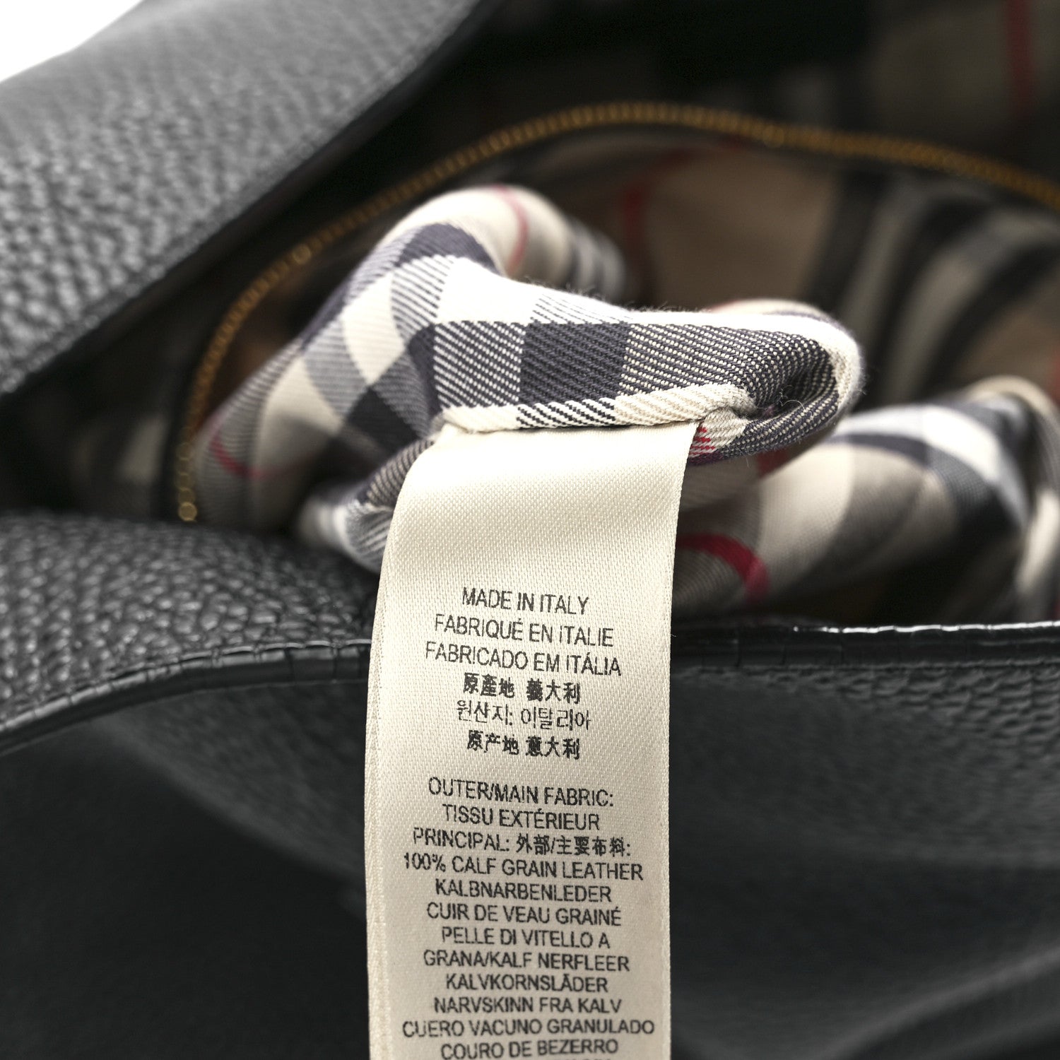 Burberry London Grainy Calfskin Medium Baynard Tote Black 7 of 11