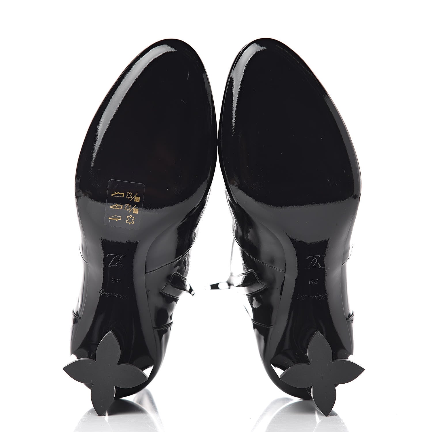 Louis Vuitton Patent Silhouette Ankle Boots 39 Black 5 of 7