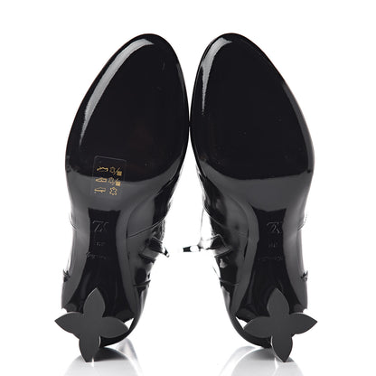 Louis Vuitton Patent Silhouette Ankle Boots 39 Black 5 of 7