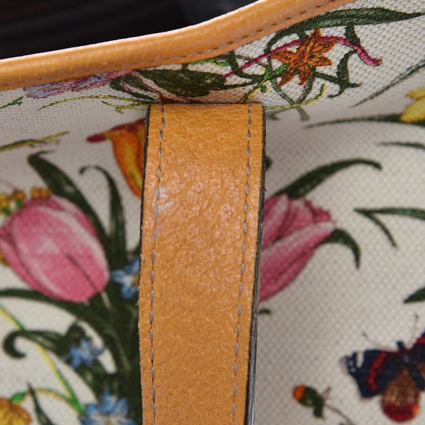 Canvas Large Floral Flora Joy Tote Yellow