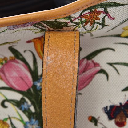 Gucci Canvas Large Floral Flora Joy Tote Yellow 11 of 21