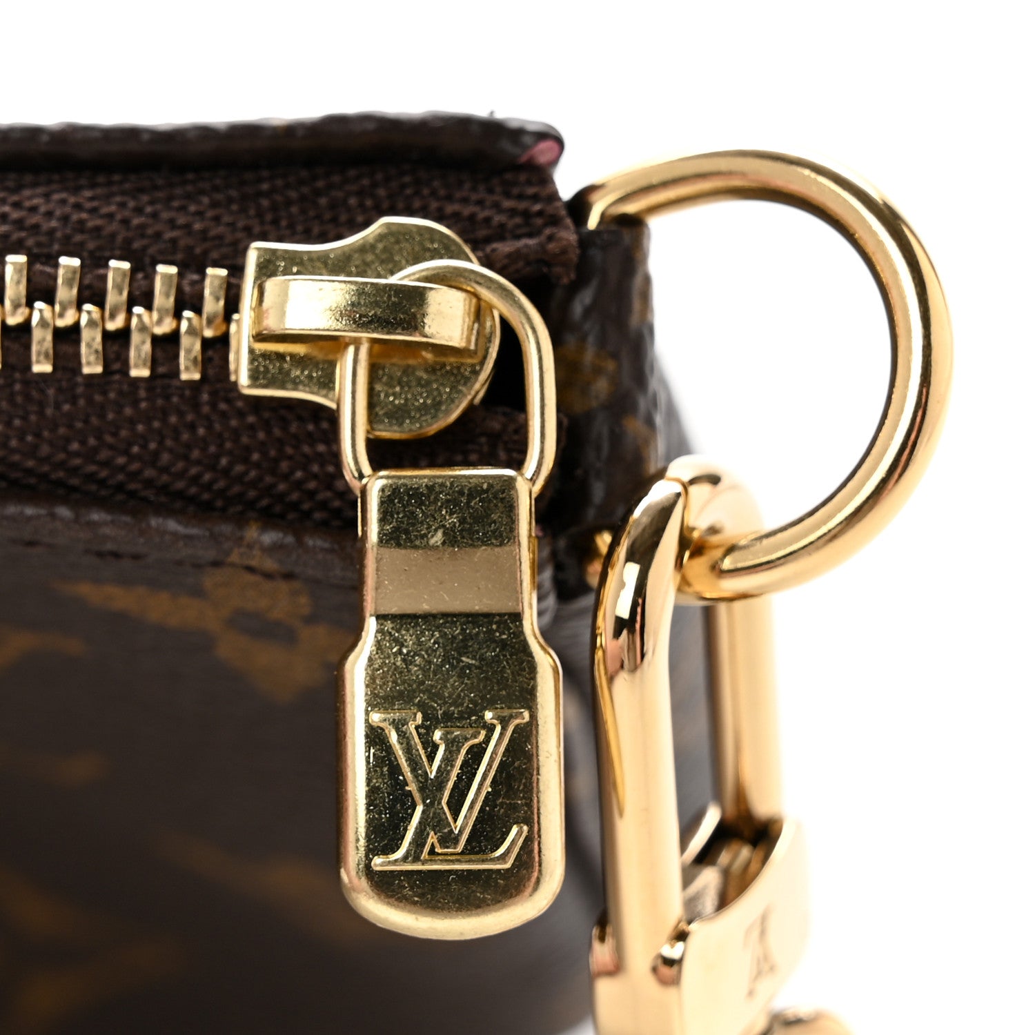 Louis Vuitton Monogram 2022 Christmas Animation Paris Mini Pochette Accessories Pink 8 of 9