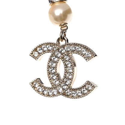 Chanel Pearl Crystal CC Star Belt Gold Pearly White 4 of 5