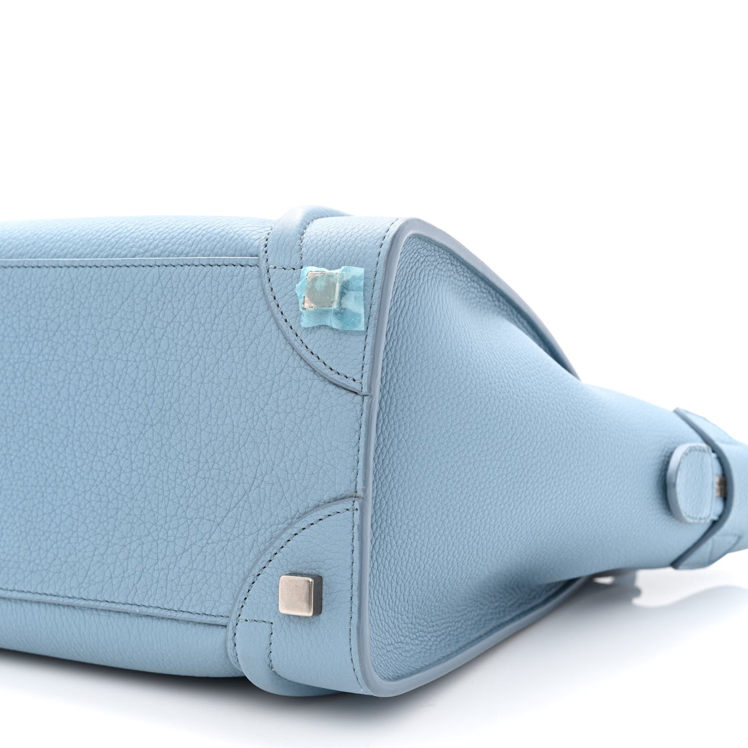 Celine Drummed Calfskin Micro Luggage Slate 10 of 12