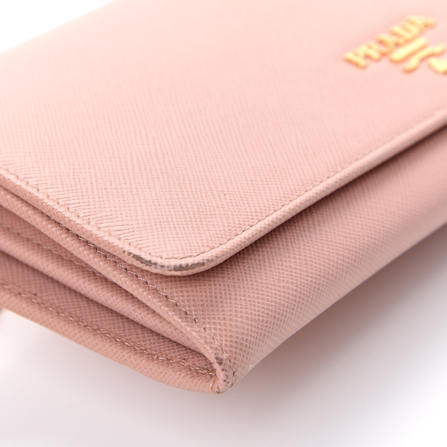 Prada Saffiano Metal Large Chain Wallet Orchidea 12 of 14