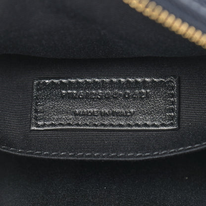 Saint Laurent Calfskin Matelasse Monogram Lou Camera Bag Deep Marine 7 of 9