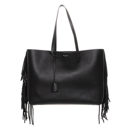 Saint Laurent Calfskin Large Fringe Shopping Tote Black 1 of 7