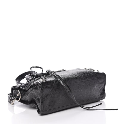 Balenciaga Chevre Silver Metallic Edge Hardware S City Black 4 of 9
