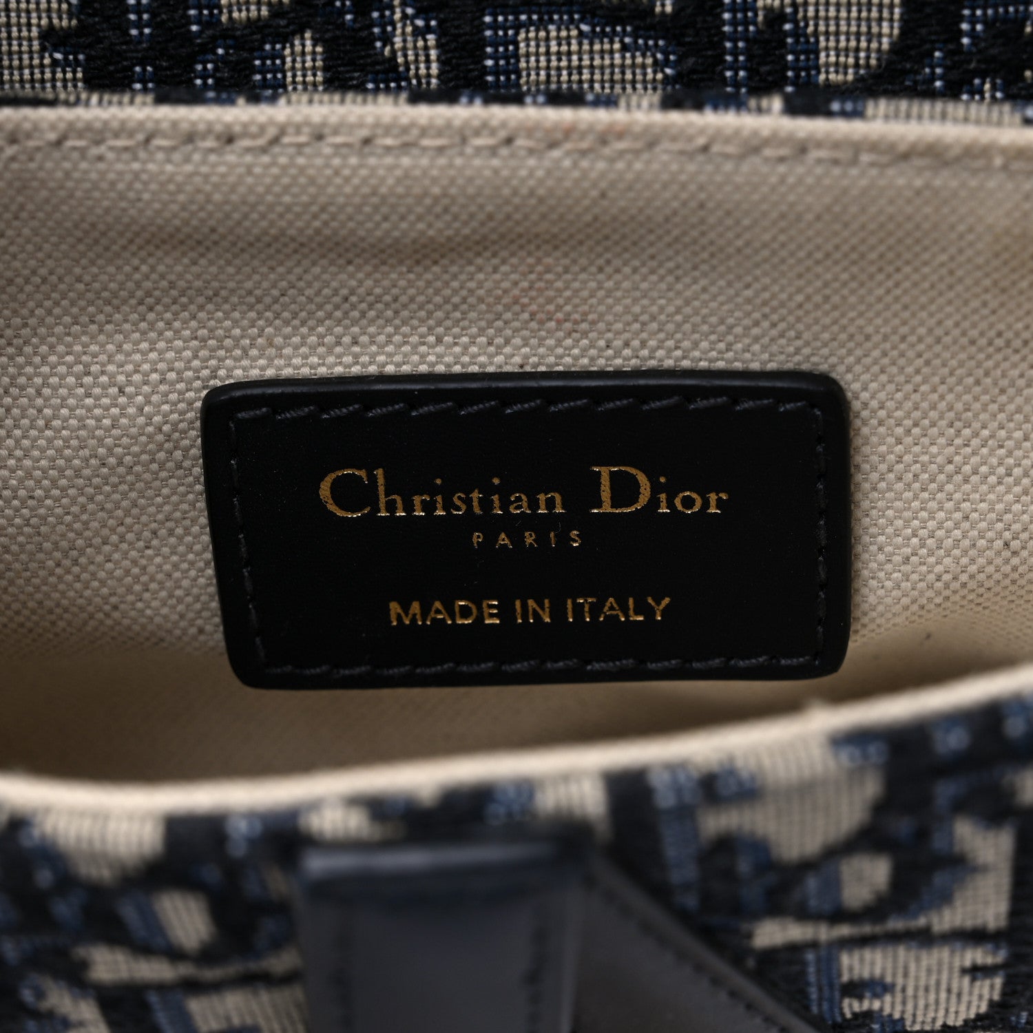 Christian Dior Oblique Mini Saddle Bag Blue 6 of 8