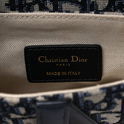 Christian Dior Oblique Mini Saddle Bag Blue 6 of 8