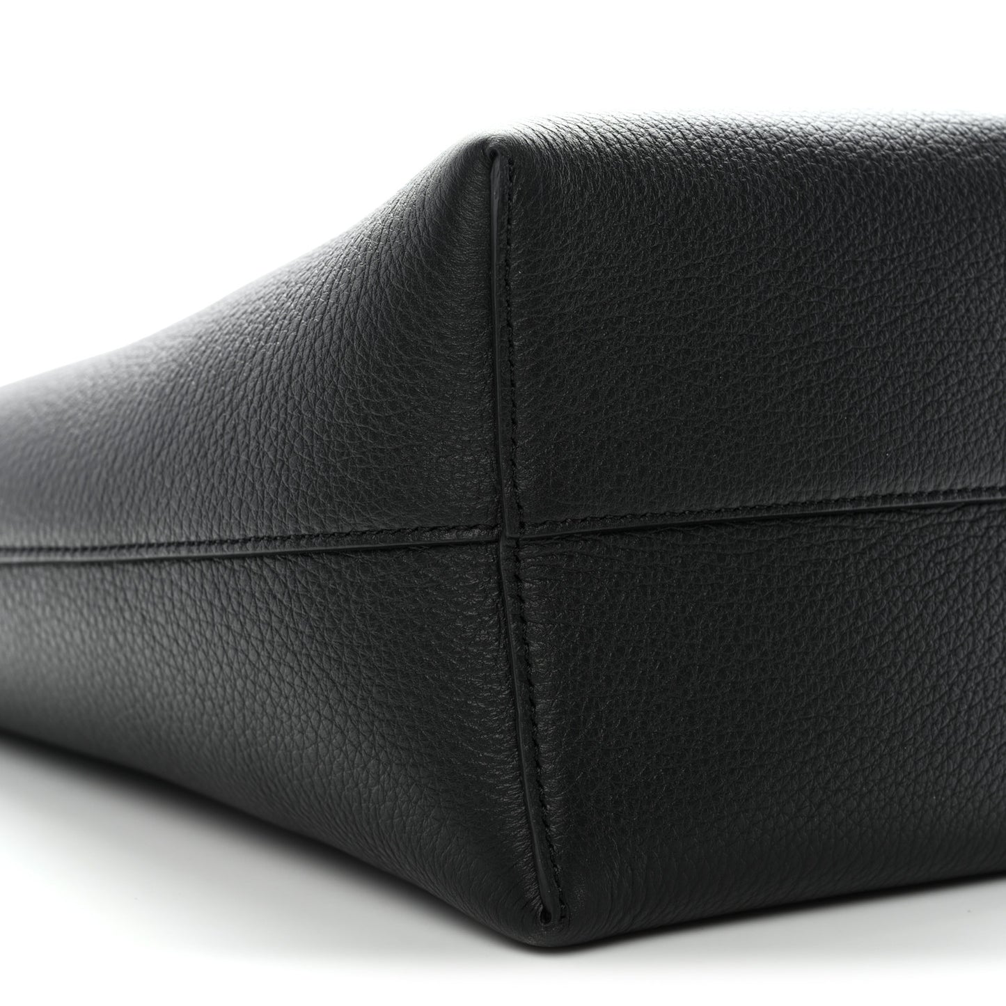 Grained Calfskin Small N/S Park Tote Black