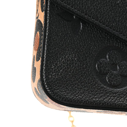 Louis Vuitton Empreinte Monogram Giant Wild At Heart Felicie Pochette Black 9 of 10