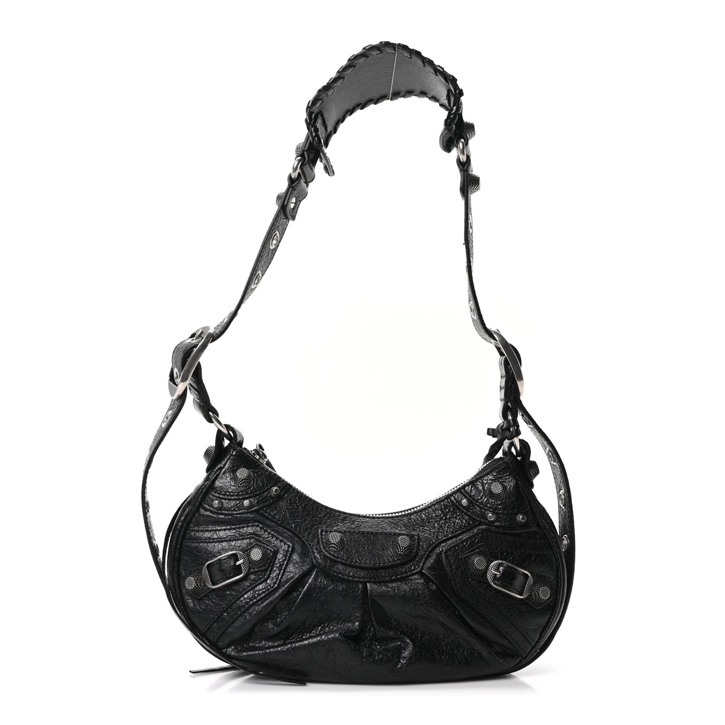 Agneau Arena Le Cagole Shoulder Bag XS Black