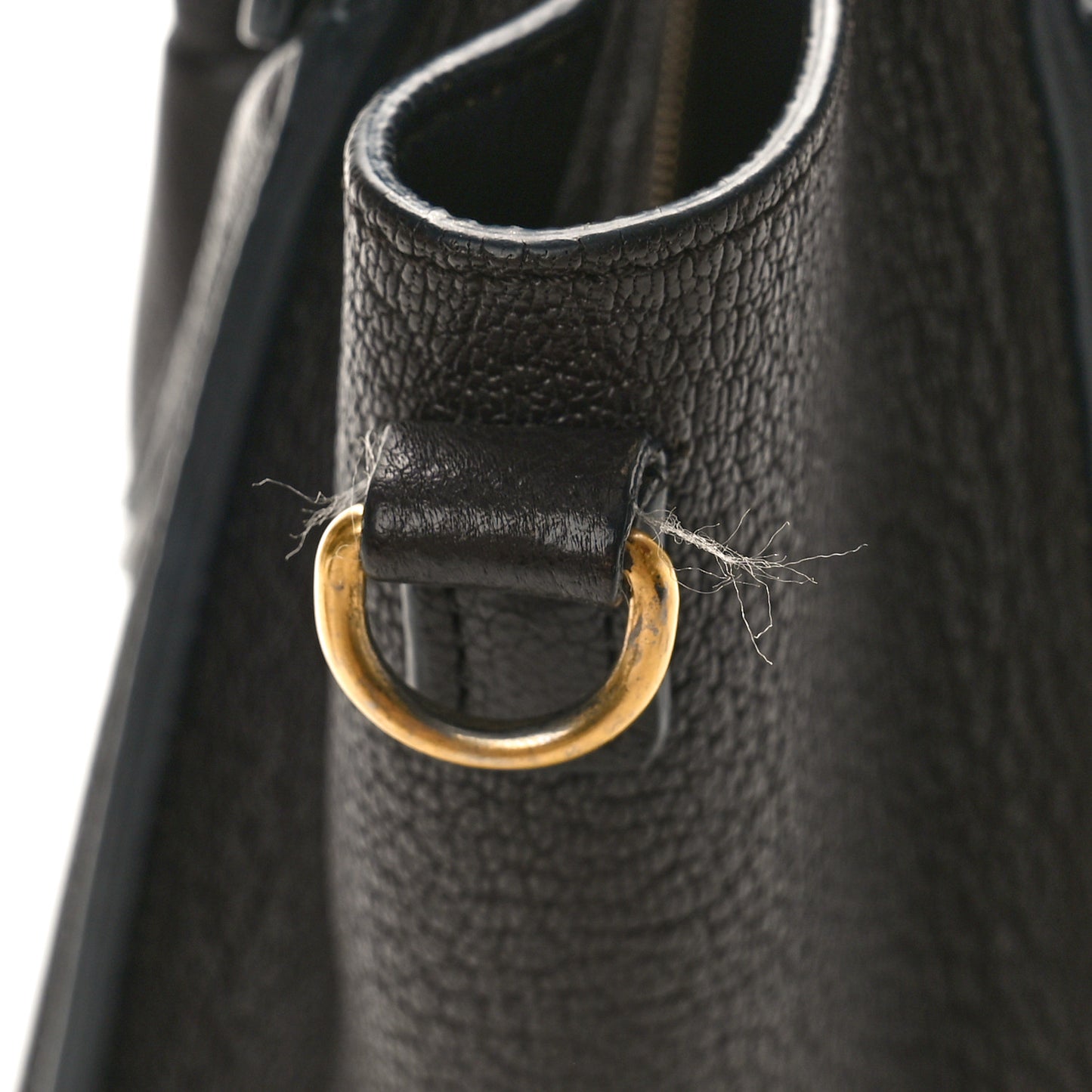 Drummed Calfskin Nano Luggage Brown