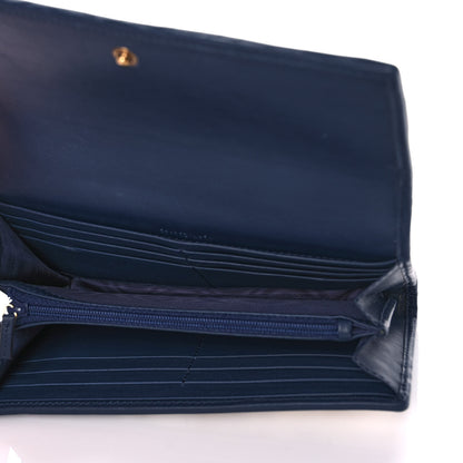 Gucci Canvas Flora Floral Trapuntata Zumi Continental Wallet Great White Multicolor Blue Agata 5 of 12