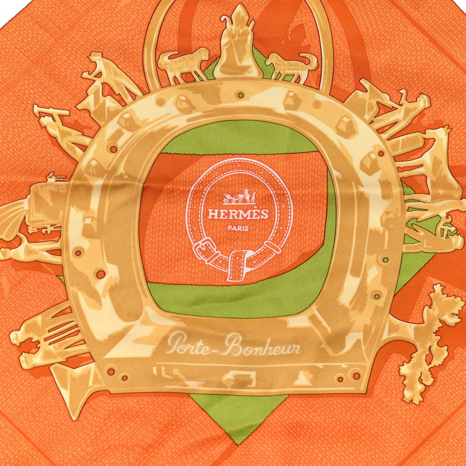 Hermes Silk Porte Bonheur Scarf 90 2 of 5