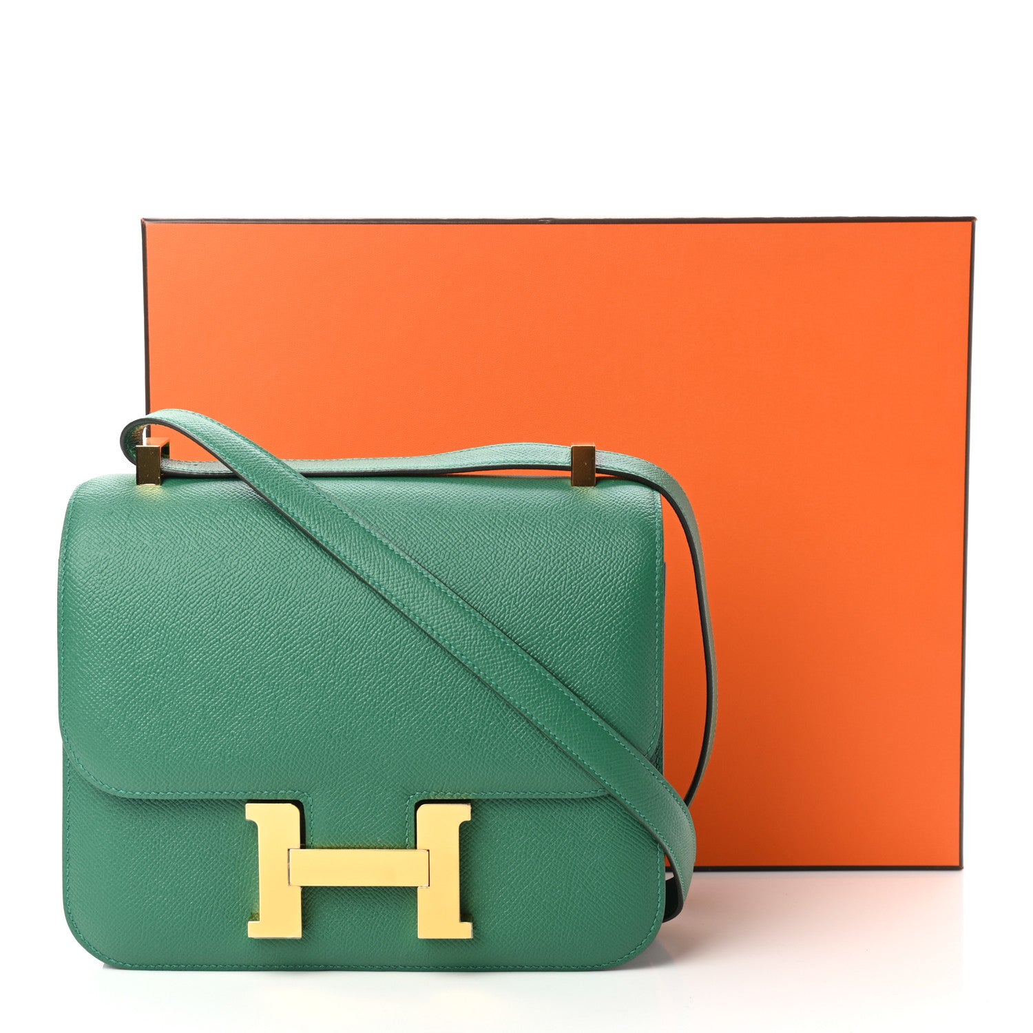 Hermes Epsom Constance 24 Vert Vertigo 11 of 11