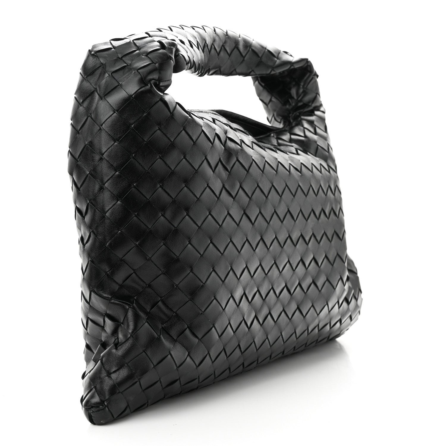 Bottega Veneta Calfskin Intrecciato Small Hop Black 3 of 10