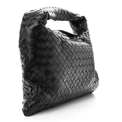Bottega Veneta Calfskin Intrecciato Small Hop Black 3 of 10