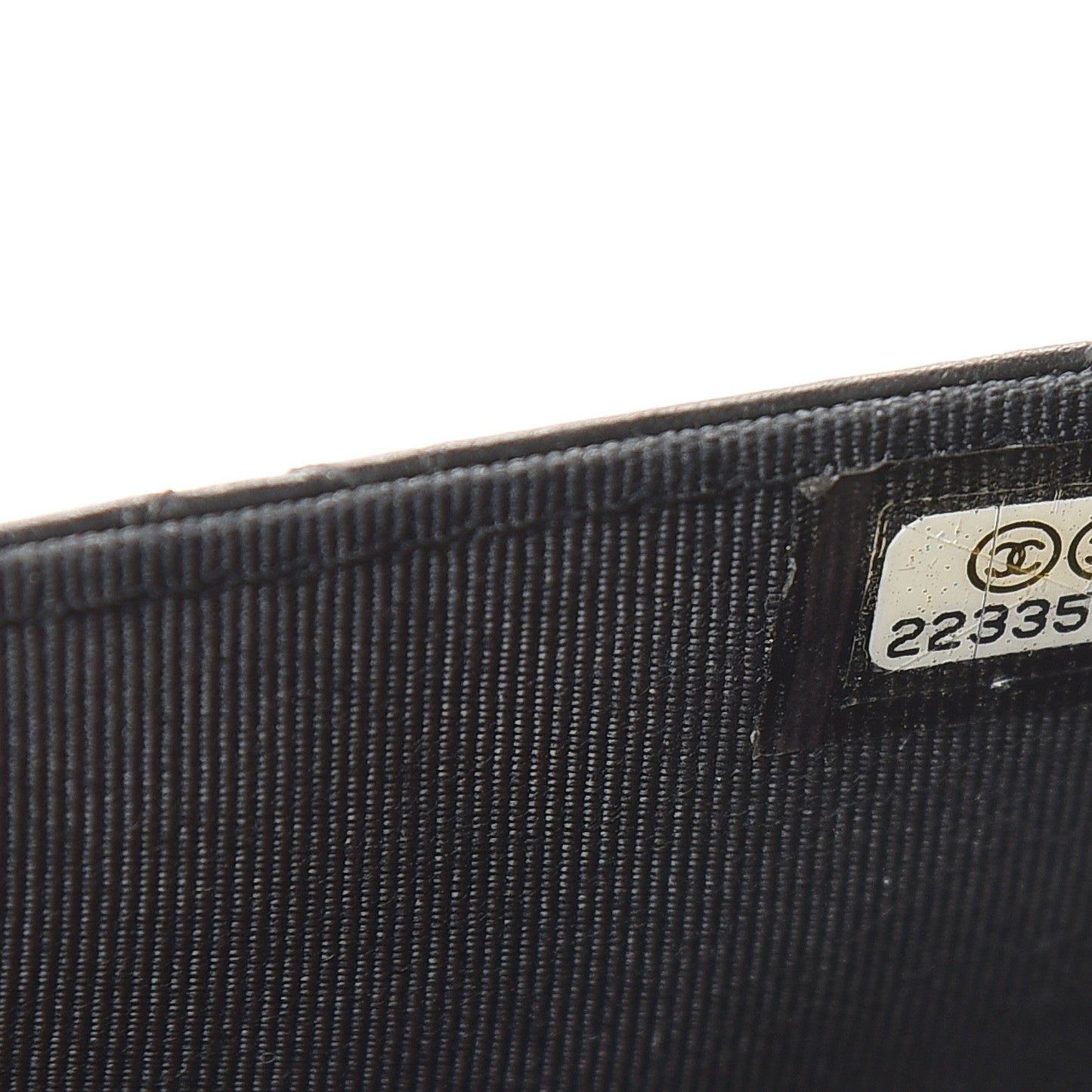Aged Calfskin Quilted Lucky Charms Casino 2.55 Reissue Wallet On Chain WOC Black
