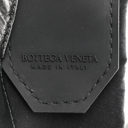 Bottega Veneta Paper Calfskin Maxi Intreccio Cassette Crossbody Bag Black 6 of 10