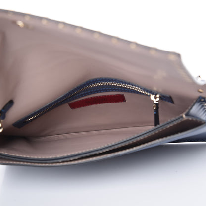 Valentino Garavani Nappa Rockstud Wristlet Clutch Indigo 7 of 9