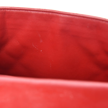 Chanel Patent Quilted Jumbo Single Flap Red 13 of 18