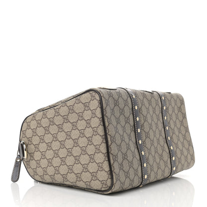 Gucci Monogram Guccissima Hearts Studded Medium Joy Boston Dark Brown 4 of 9