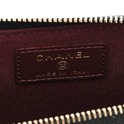 Chanel Caviar Quilted CC Zip Around Card Holder Black 6 of 8