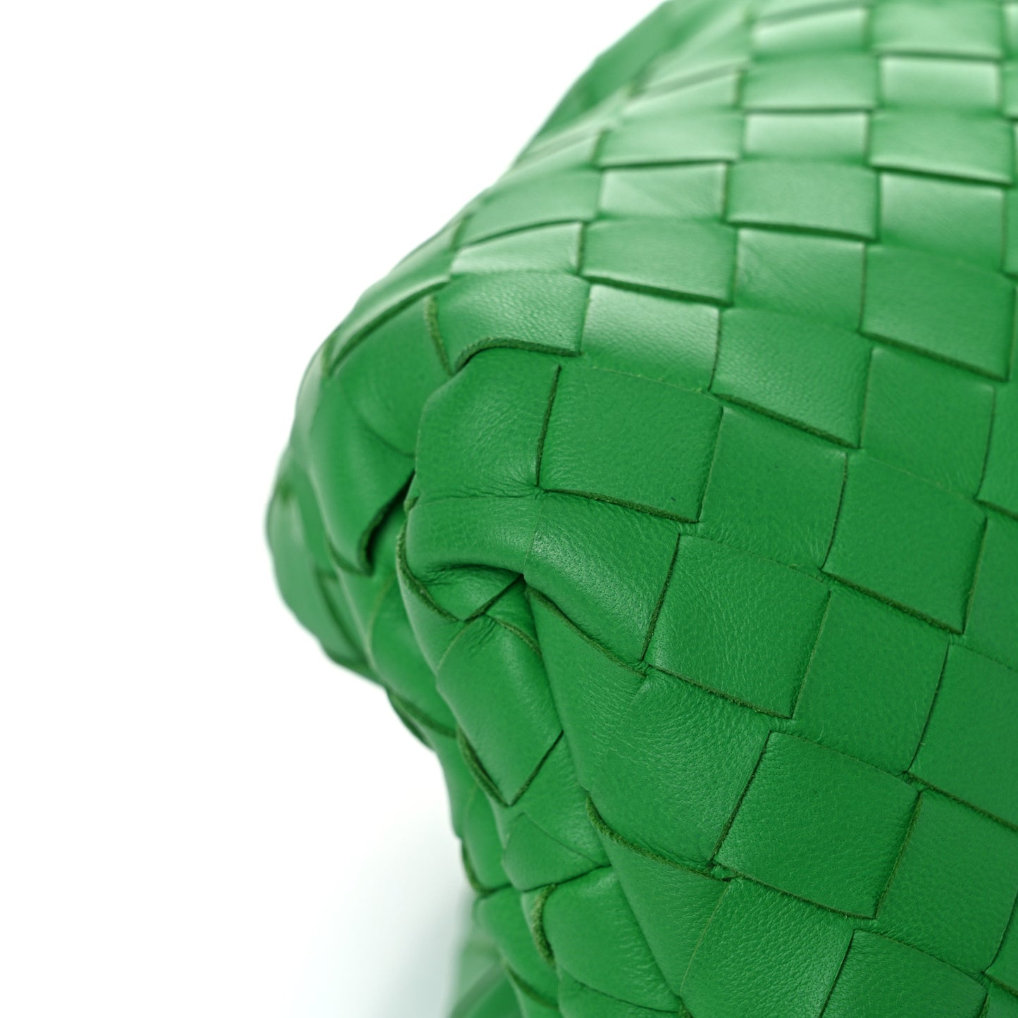 Nappa Maxi Intrecciato The Pouch Oversized Clutch Racing Green
