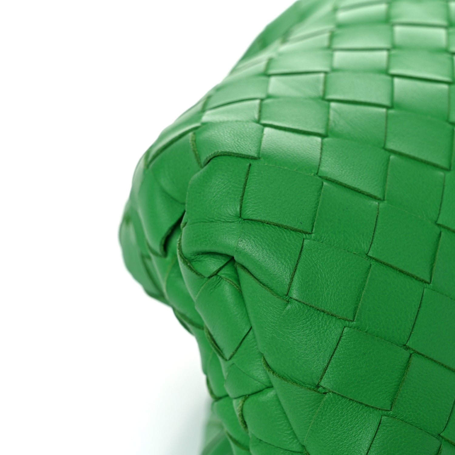 Bottega Veneta Nappa Maxi Intrecciato The Pouch Oversized Clutch Racing Green 7 of 11