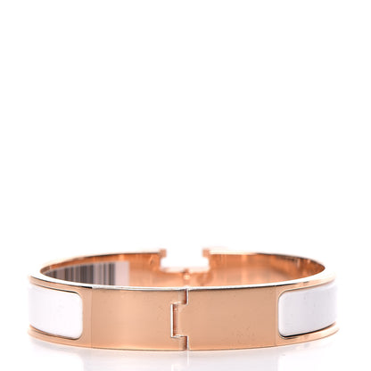 Hermes Enamel Narrow Clic Clac H Bracelet PM White 3 of 6