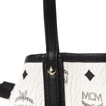 MCM Visetos Medium Project Reversible Shopper Tote White 9 of 18
