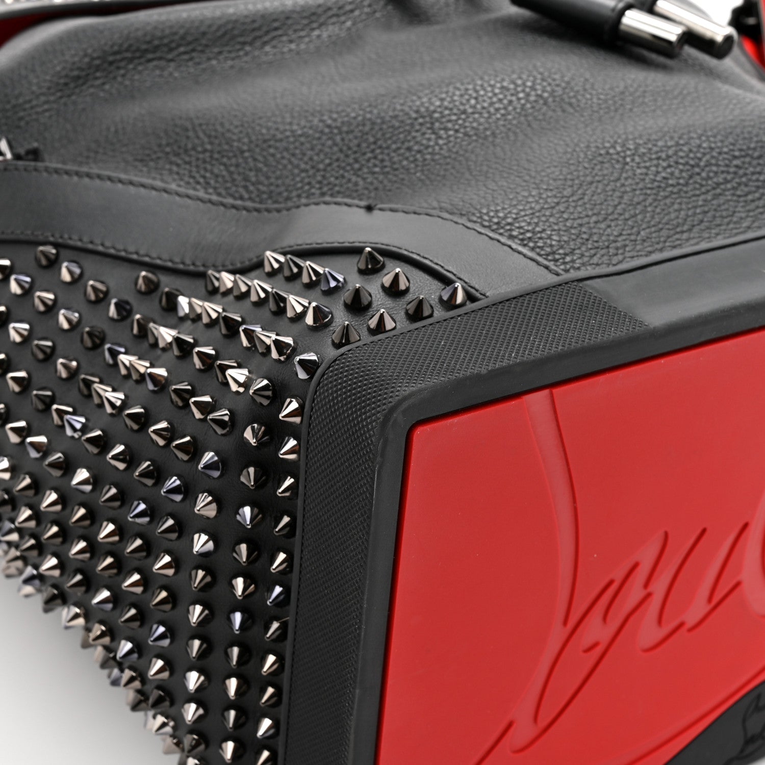 Christian Louboutin Calfskin Spiked Explorafunk Backpack Black 10 of 11