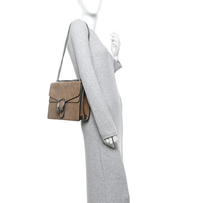 Gucci Suede Medium Dionysus Shoulder Bag Taupe 2 of 14