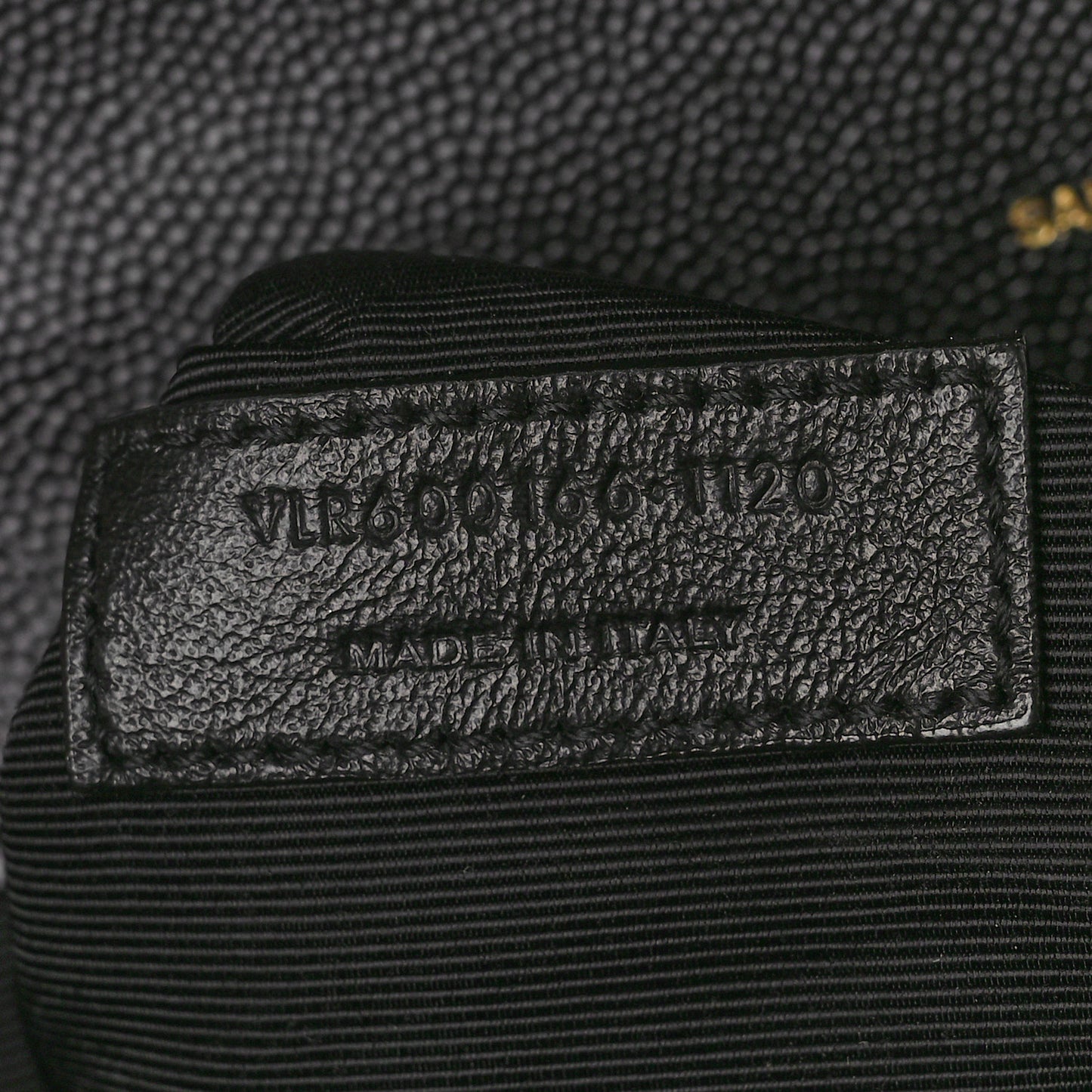 Grain De Poudre Textured Mixed Matelasse Large Triquilt Monogram Satchel Black