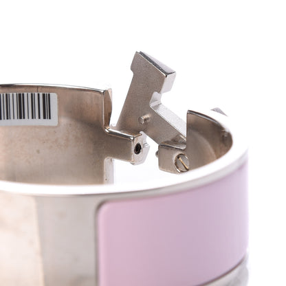 Hermes Enamel Wide Clic Clac H Bracelet GM Rose Dragee 5 of 6