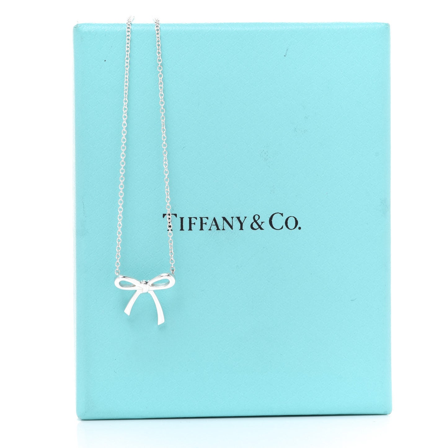 Sterling Silver Small Bow Pendant Necklace